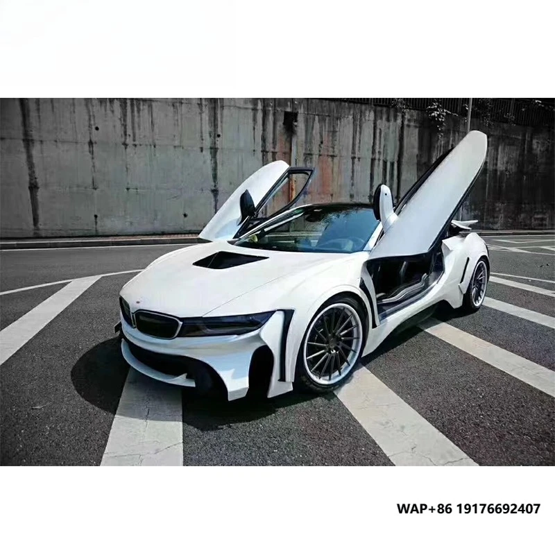 

Fiberglass Front Bumpers Rear Spoiler Wheel Arch Side Skirts Rear Apron ENERGY Style Body Kit Car Accessories for ‘BMW I8
