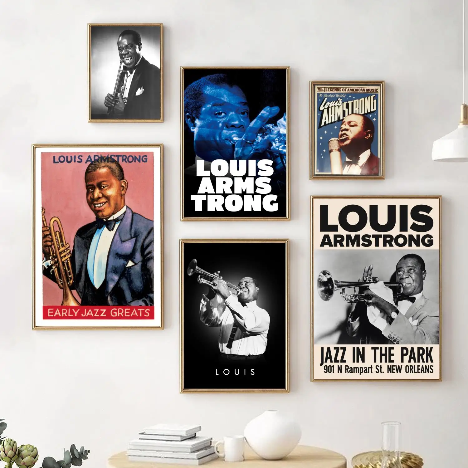 louis armstrong Poster Decorative Painting Canvas Poster Wall Art Living Room Posters Bedroom Painting