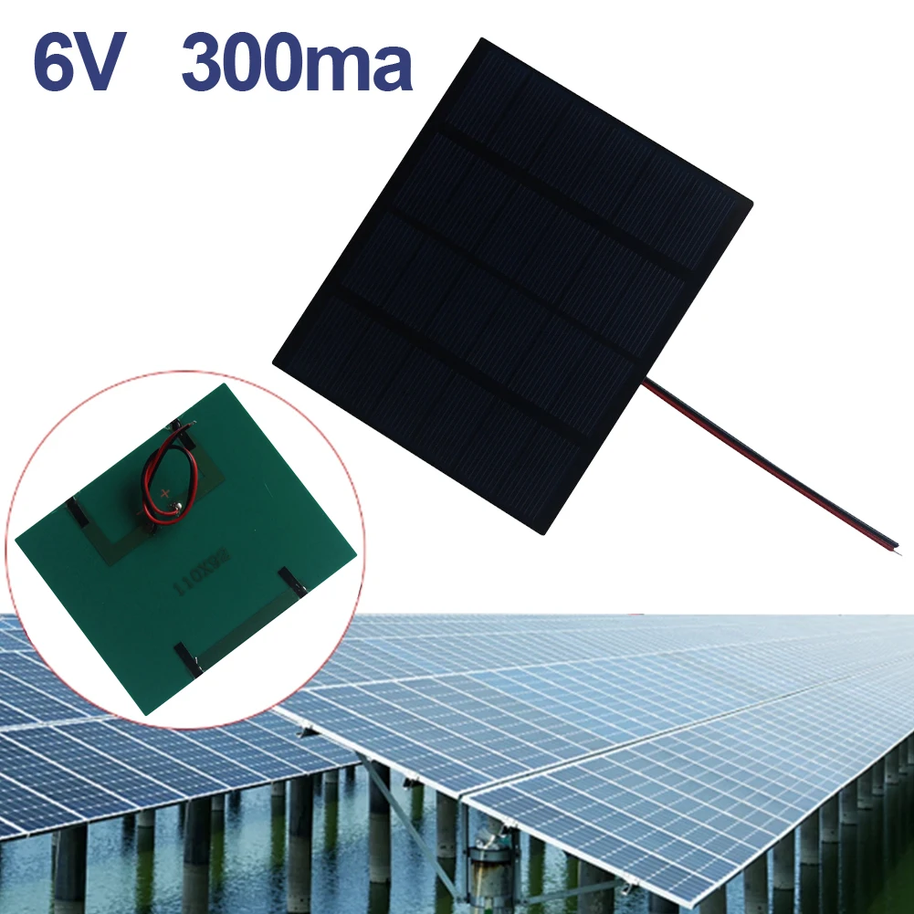 1.5W Solar Panel With Wire For Home Lighting DIY Projects Electrical Appliances High Sales Of Tool Accessories