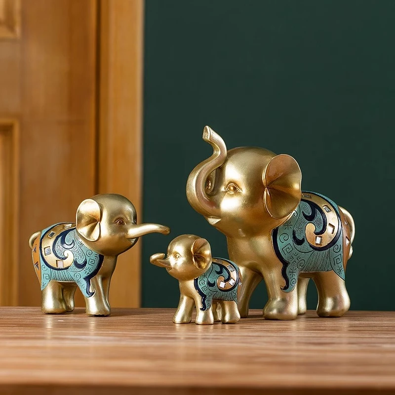 

Европейский стиль, креативный милый роскошный декор в виде слона для гостиной, ТВ-шкафа, винного шкафа, прихожей