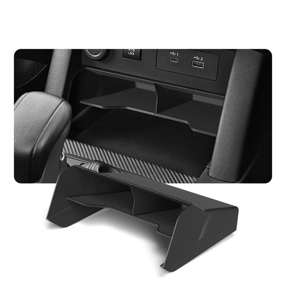 متوافق مع ميتسوبيشي ل تريتون لصندوق تخزين السيارة L200 وحدة التحكم المركزية ترتيب المنظم علبة أجزاء السيارات الداخلية #3