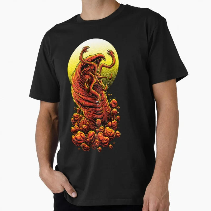 

Грабоид! 1104 Винтажная научно-фантастическая подарочная футболка с дюнами Sandworm Dune для мужчин, топы большого размера, одежда в стиле ретро с графическим принтом