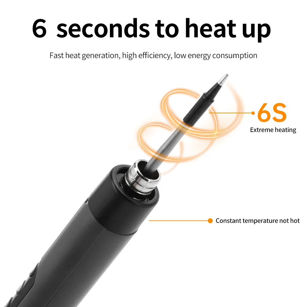 Ensemble de fer à souder électrique numérique USB multifonctionnel, kit intelligent, température réglable de 300 à 450 ℃, outil de soudage