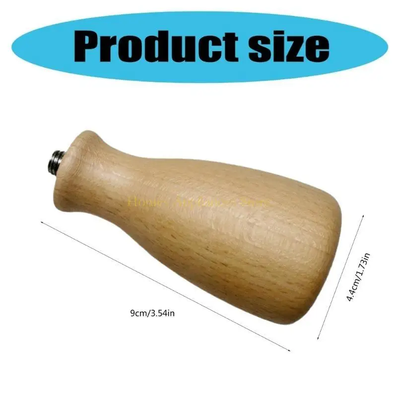 D0AB Manico in legno ergonomico per macchine da caffè Groufead E61 e bacchette a vapore