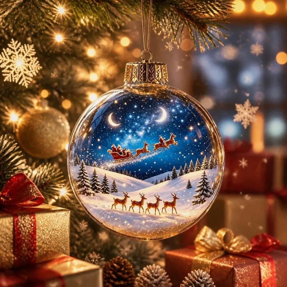 Christmas Bauble Hanging Ornament Detail