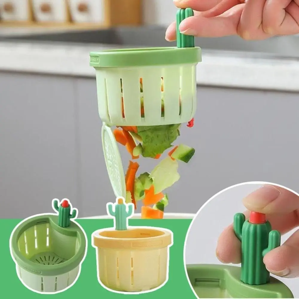 Anti-clogging Cactus Kitchen Sink Drain Strainer Food Waste Catcher Leakage-proof Sink Drain Basket With Washer Easy Cleaning