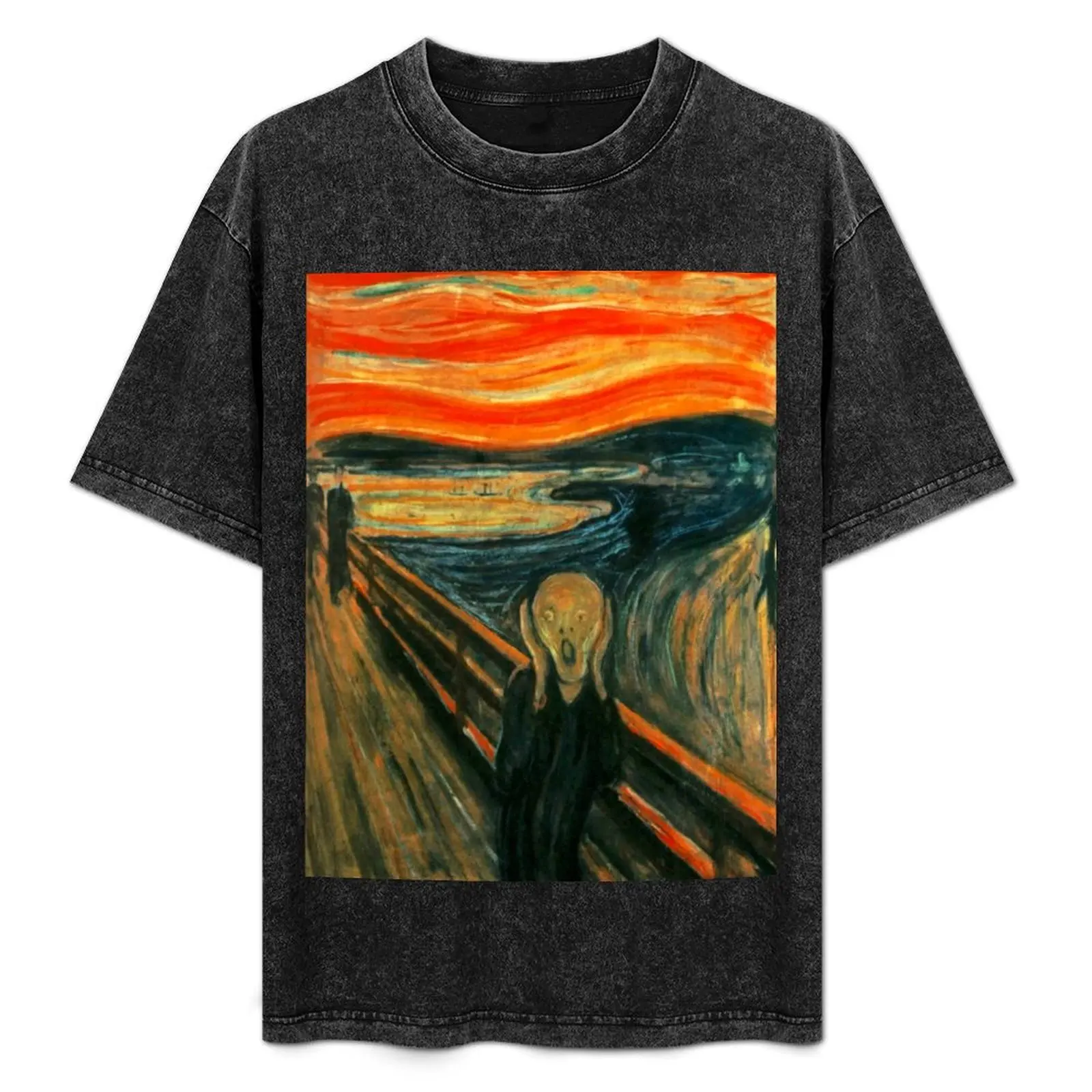 

The Scream' by Edvard Munch | An Icon of Modern Art and Halloween T-Shirt Plus Size Simple Casual Top