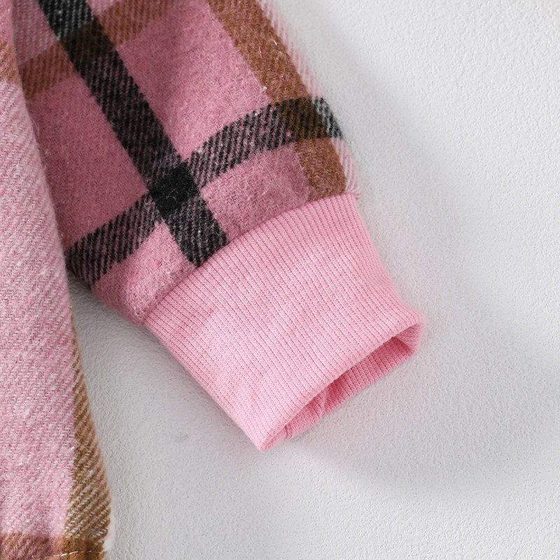 

Newborn Baby Unisex Striped Long Sleeve Round Neck Romper Autumn Winter Casual Snap Closure Bodysuits Jumpsuits for Infants