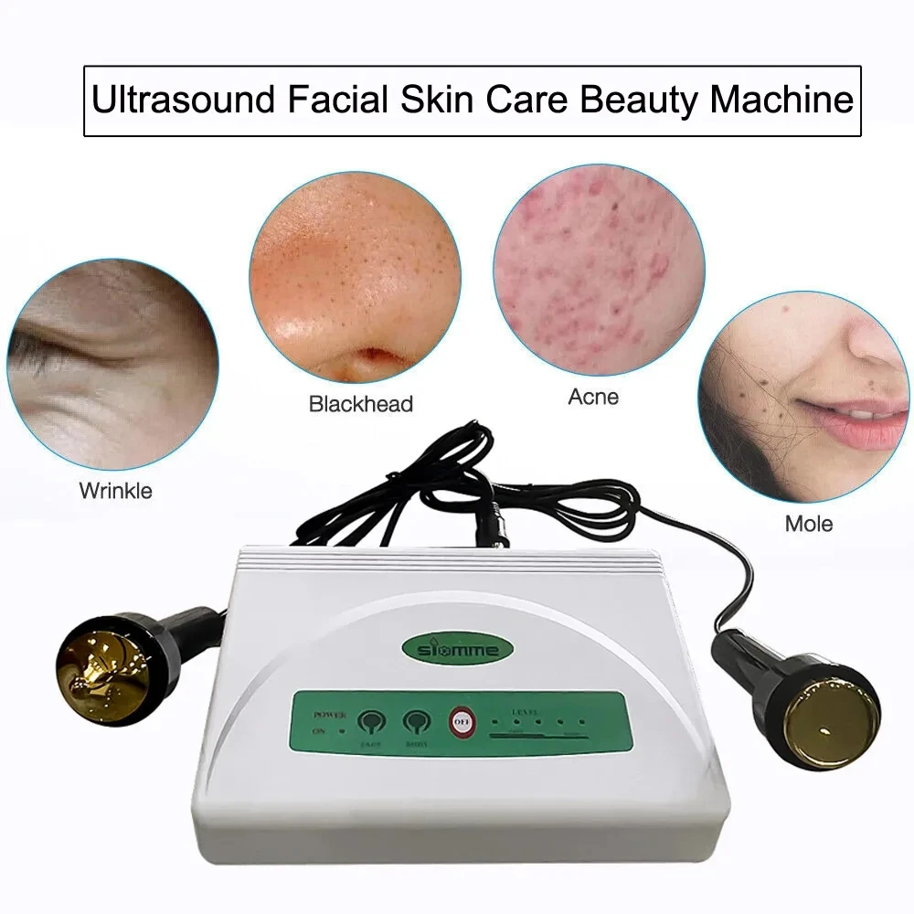 Ultrasonic Introduction Lifting Delicate Face Double Head Titanium Beauty Salon Home Beauty Instrument Massage Instrument