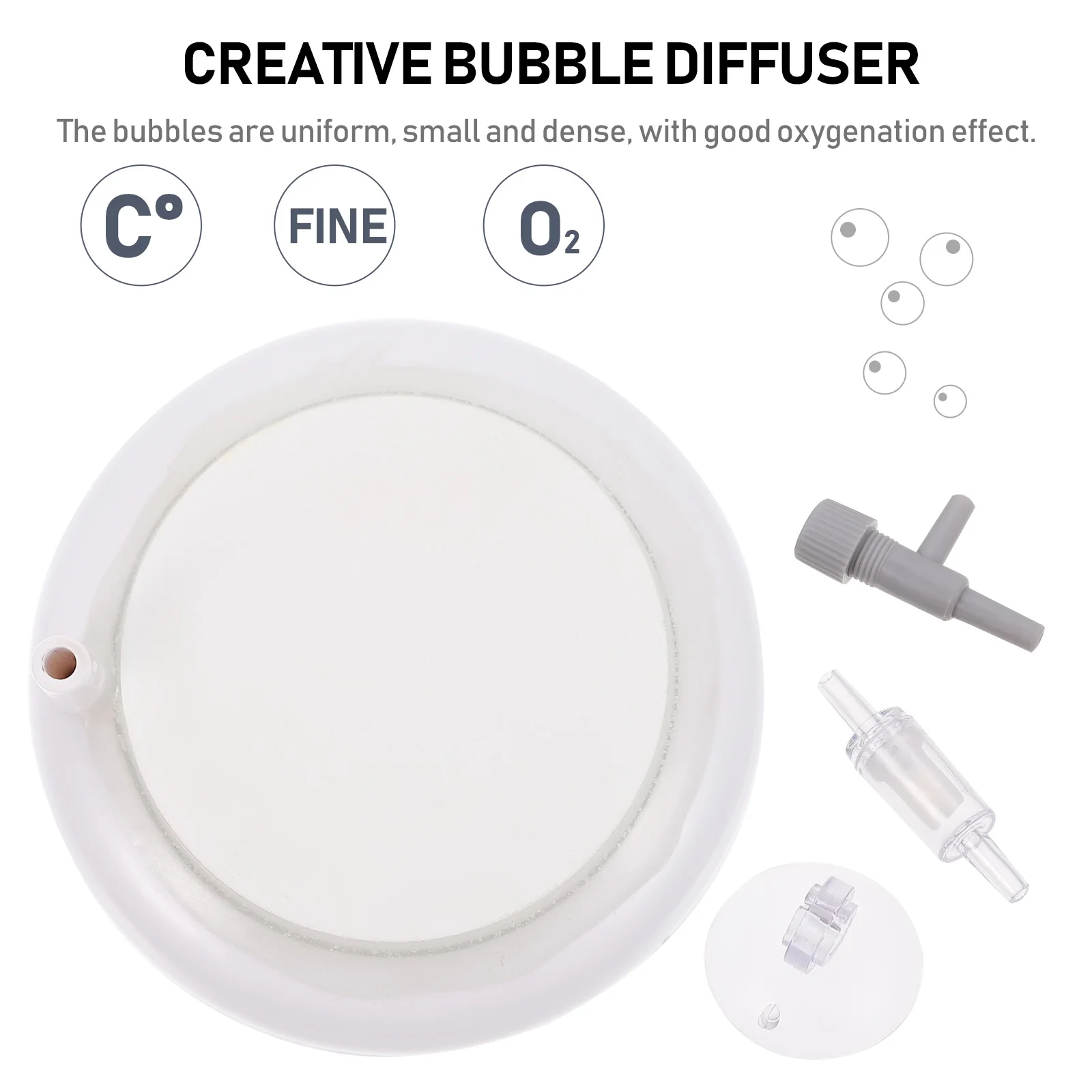 

Oxygenator for Fish Tank Aquarium Dense Bubbles Bubble Diffuser Air Stone For Aquarium Oxygen Pump Pet Supplies