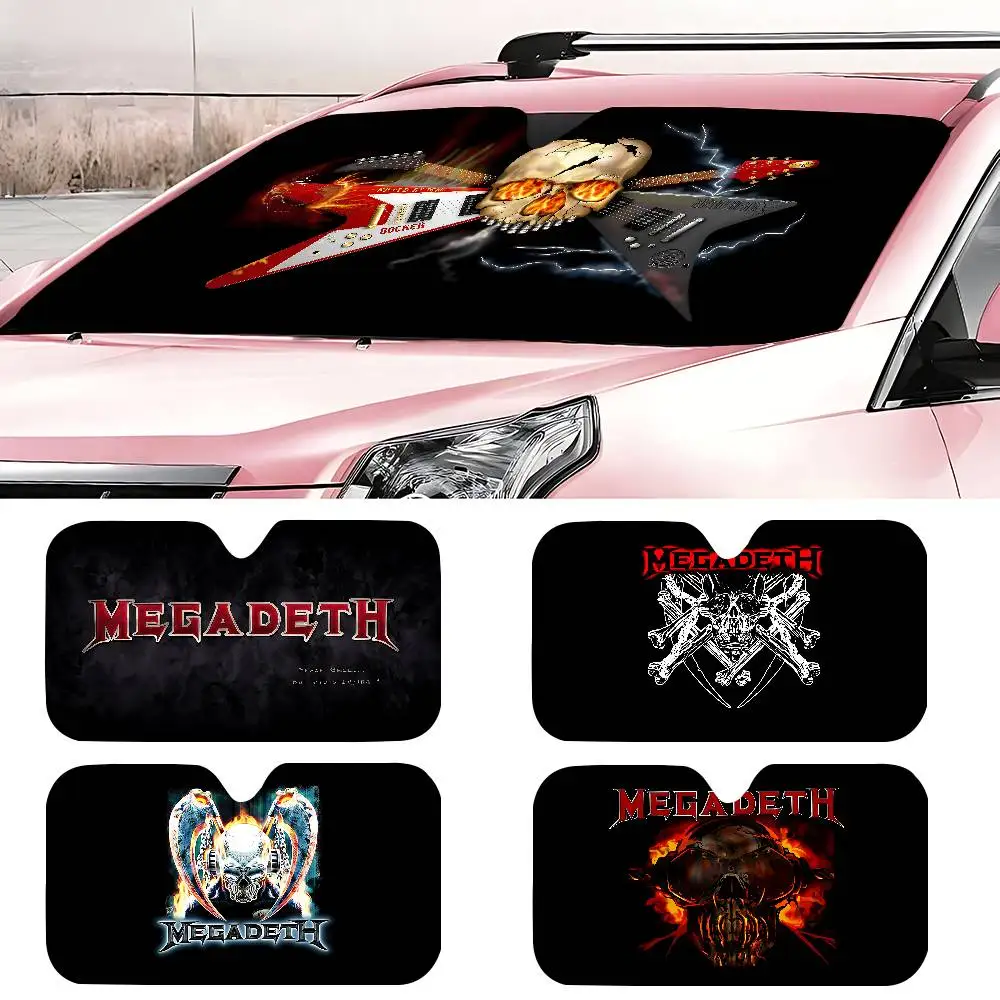 

Heavy Metal Rock Roll M-Megadeths складной солнцезащитный козырек на лобовое стекло 70x130 см аниме мультфильм фольга автомобильный солнцезащитный козырек от солнца