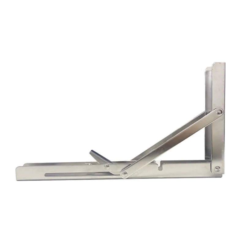 316 Stainless Steel 12‘’ Adjustable Triangle Folding Angle Bracket Wall Mounted Bench Table Shelf Bracket Furniture Hardware