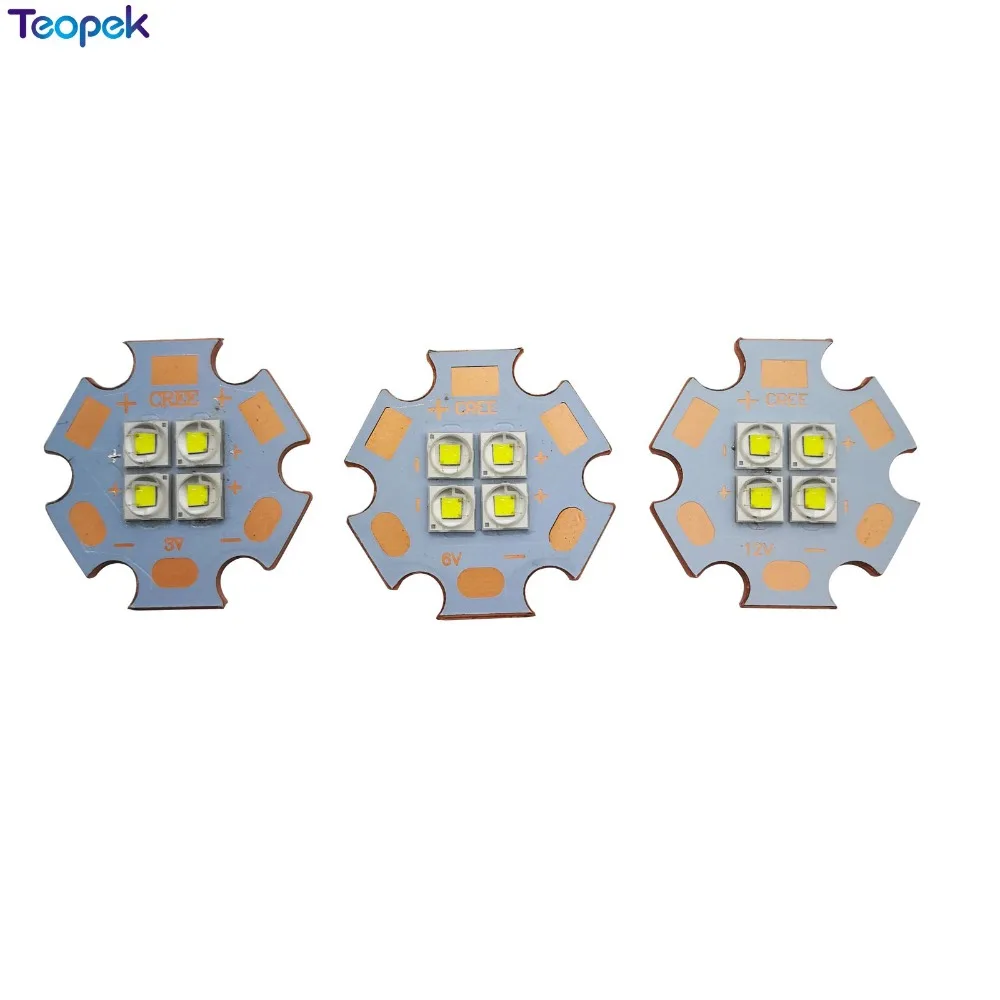 

2pcs 10W XPE2 4d LED Bulb XP-E2 3V 6V 12V White/Warm White/Blue/Green/Red/ On 20mm Copper PCB