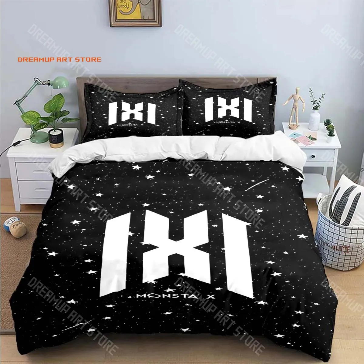 2026 Hot Fashion K-POP Singer M-MONSTAS X Bedding Sets Exquisite Bed Supplies Set Duvet Cover Bed Comforter Set Bedding Set Kids