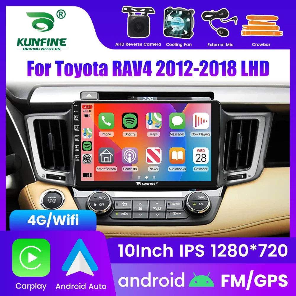 2Din Android Car Radio For Toyota RAV4 2012-2018 Multimedia Video Player GPS Navigation Stereo Audio Head Unit Carplay 4G Wifi