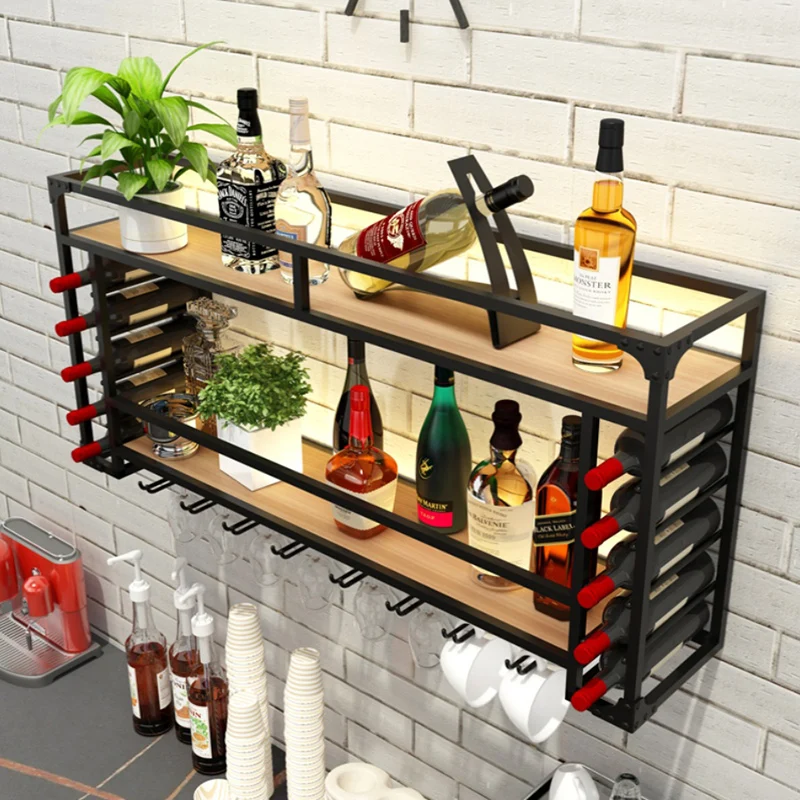 

Cocktails Modern Bar Cabinets Traditional Hotel Lobby Industrial New Wine Racks Holder Retail Armoire Vitre Restaurant Furniture