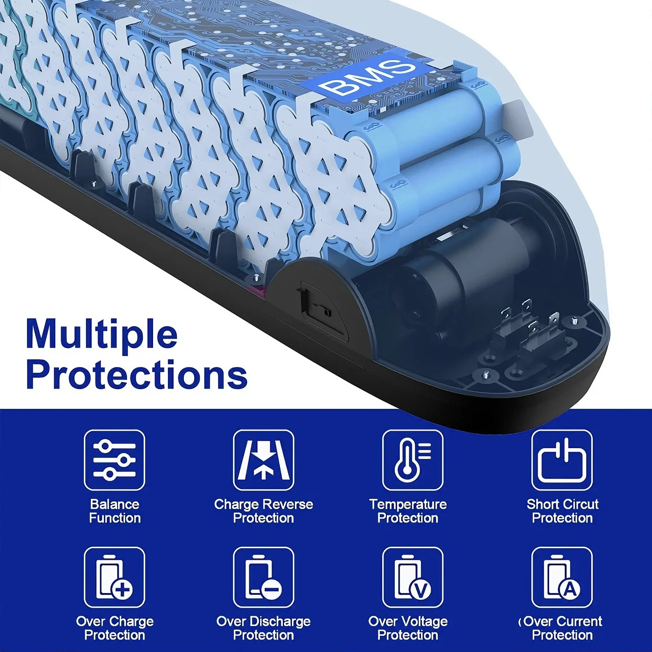 AliExpress NONE UK Stock Fast Delivery Ebike Battery 36V 48V 52V UKCA Certified Lithium Pack for 250W 350W 500W 750W 1000W Road Mountain Bikes