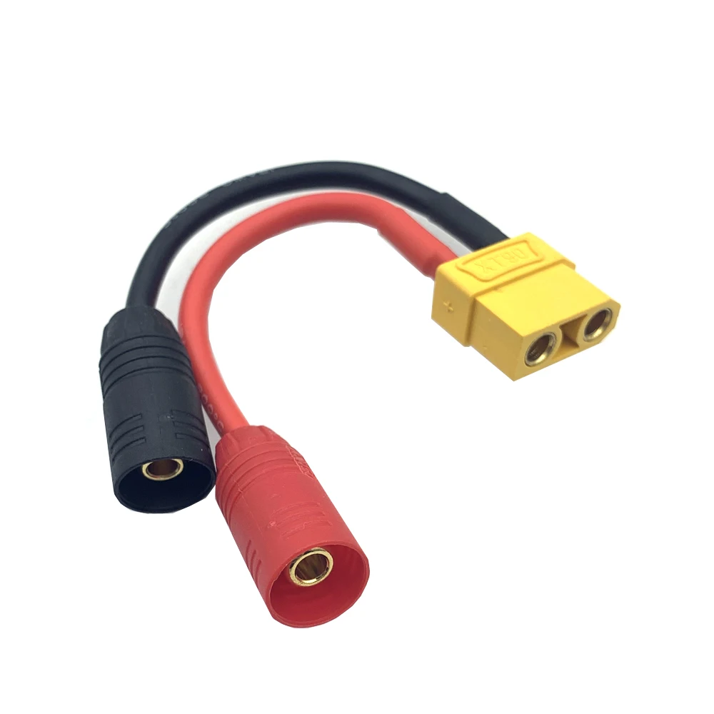 1pcs AS150 XT150 Male/Female To XT60 XT90 Connector Suitable for RC FPV Four Rotor Brushless Motor Fireproof Flower Accessories