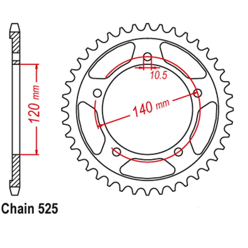 LOPOR 525 CNC 15T/47T Front Rear Chain set Motorcycle Sprocket for Suzuki DL650 DL 650 A V-Strom Touring XT 07-20