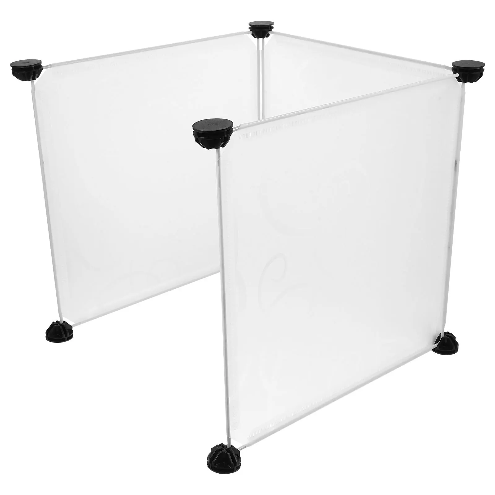 

3pcs Cat Litter Box Splash Guard For Large Cats Plastic Litter Box Shield Easy Clean Replacement Enclosure Privacy Screen