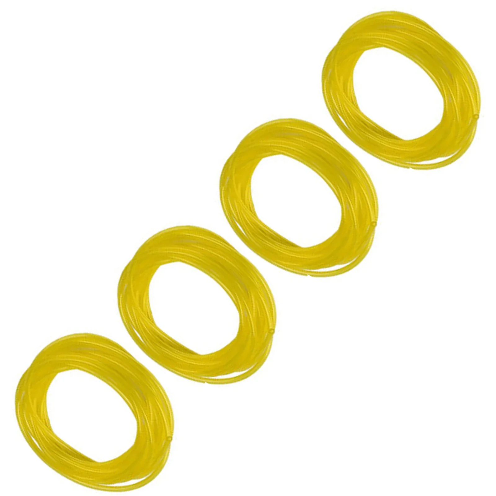 4pcs Fuel Line Yellow Plastic 1m/3.3ft For Replacing Electric Saws String Trimmers Hair Dryers Tool Part Replacement Fuel Line