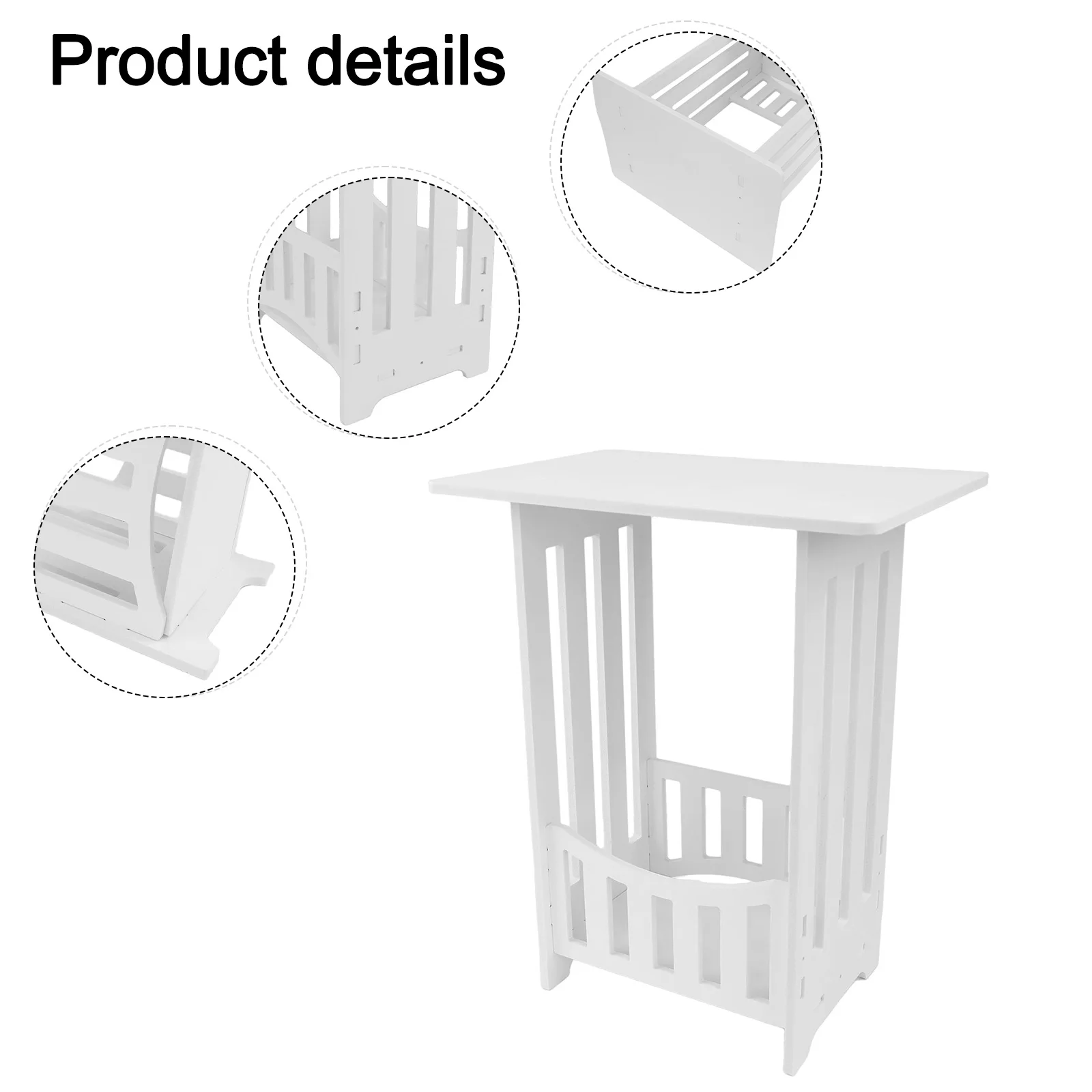 

Lightweight Display Table Bedroom Furniture Display Shelf Narrow End Table Lightweight Material Multi-functional Use