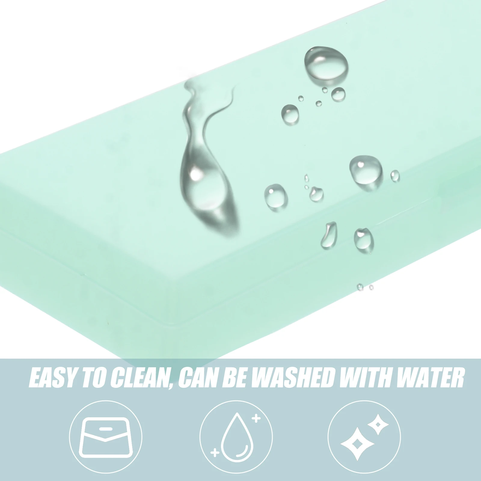 

3pcs Creative Simple Pencil Case Pencil Box Two Sides Plastic Translucent Pen Box for School or Office