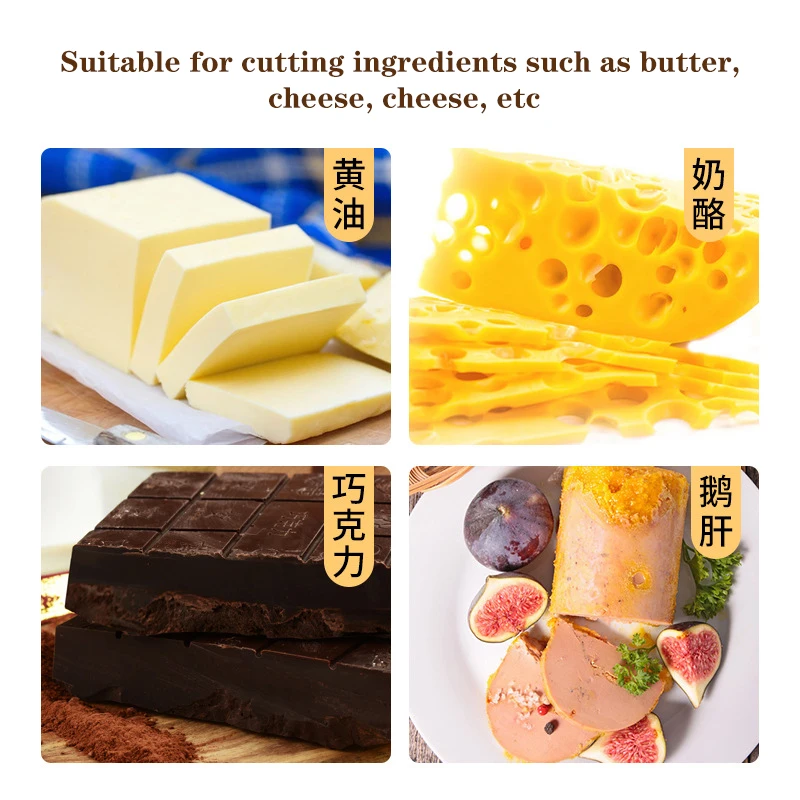 304 สแตนเลสเครื่องตัดเนยเครื่องตัดชีสเครื่องตัดช็อกโกแลตเบเกอรี่เครื่องมือเดสก์ท็อปคู่มือเครื่องตัดเนยสแตนเลส