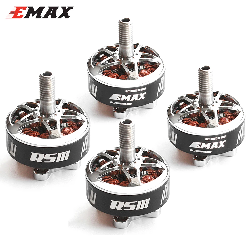 

Emax RSIII 2207/ 2306 V2 KV1800 KV2100 KV2500 3-6S бесщеточный мотор M5 вал 5 ''пропеллеры для радиоуправляемого FPV Фристайл дрона квадрокоптера