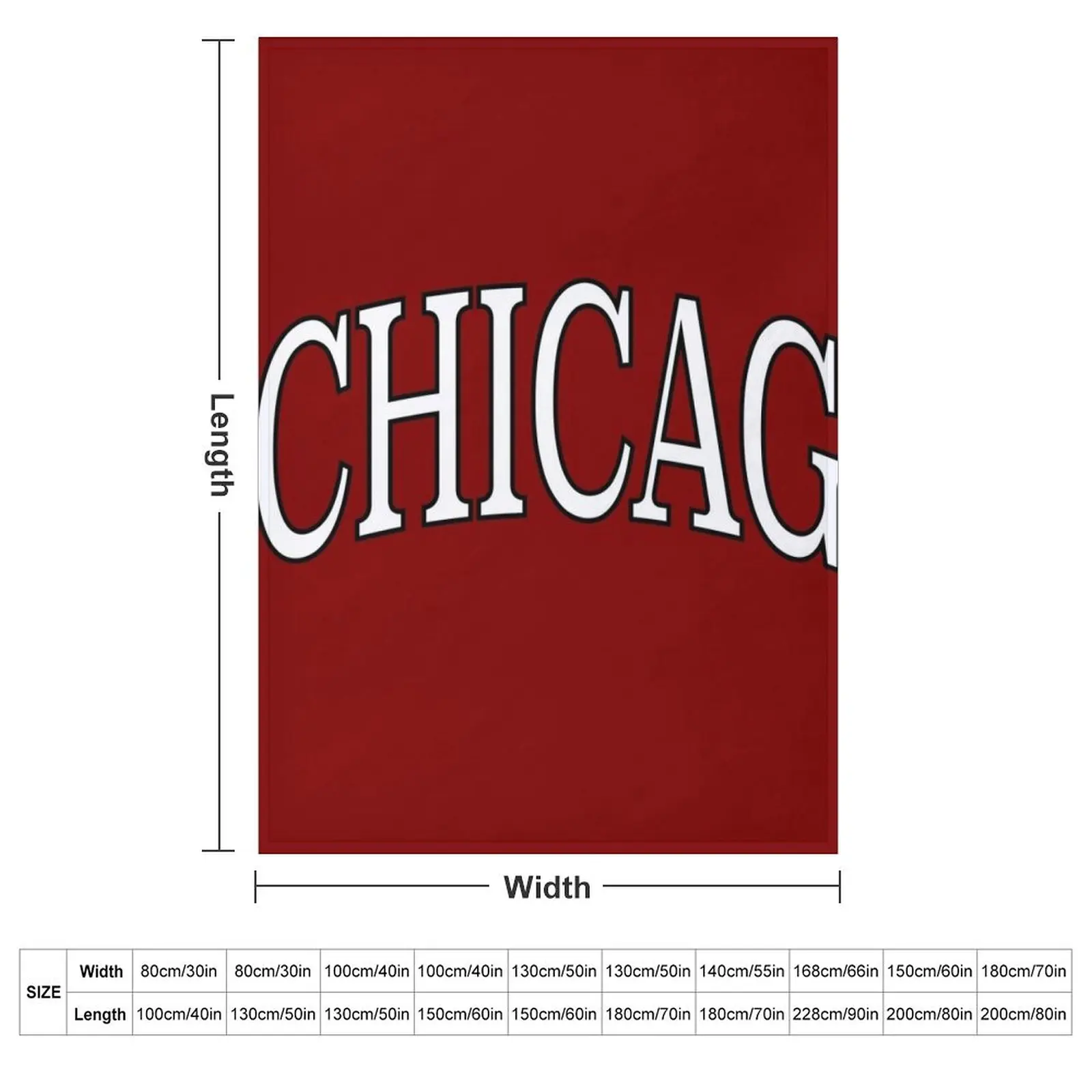 uchicago - serif font curved Throw Blanket Giant Sofa Nap Blankets