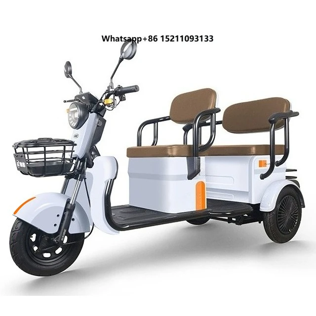 EEC 60V Electric Tricycle for Adults Seniors Multi-Functional  60V 20AH Lead-acid Battery