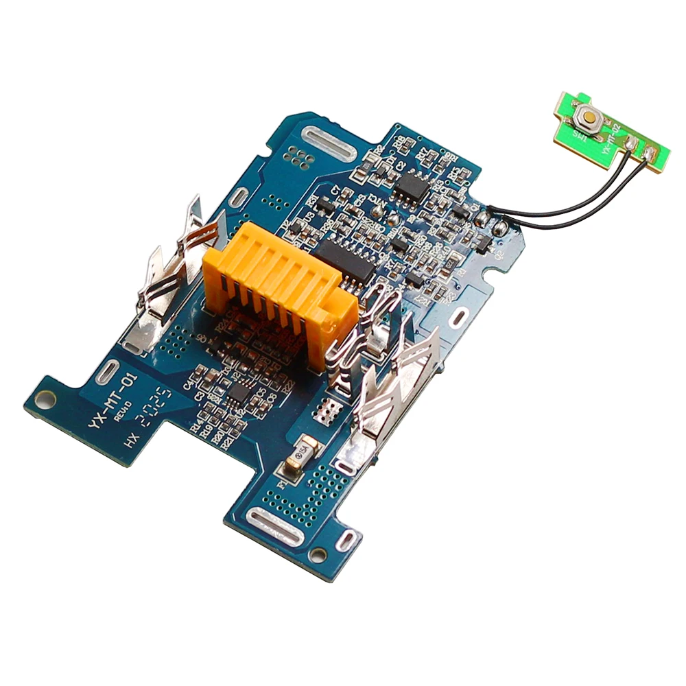 Caja de batería de iones de litio de 18V para MAKITA Bl1820 Bl1815 Bl1830 BL1860 BL1850 chip de circuito equilibrado BMS placa de protección herramienta de potencia