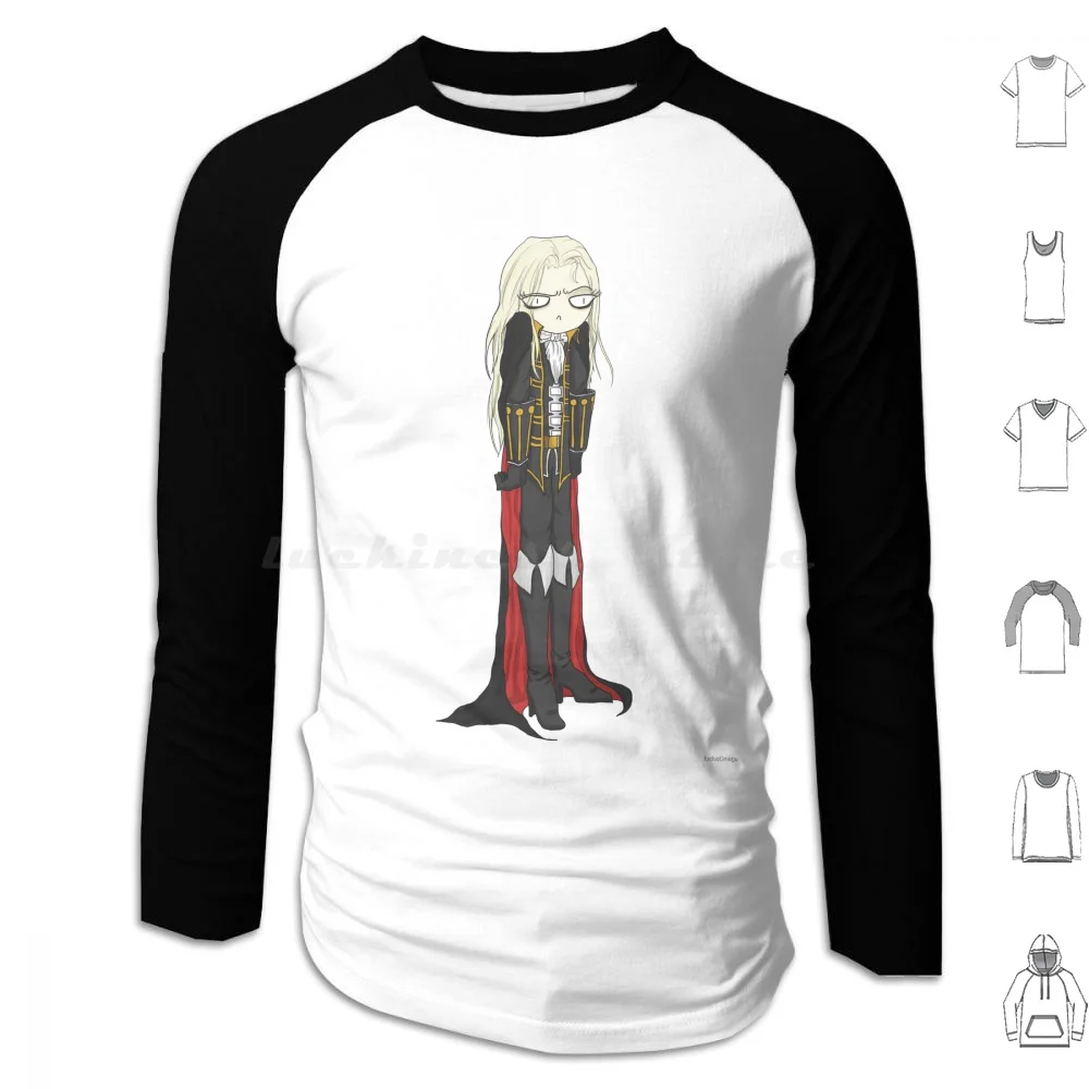 Alucard Whatevs Man... Hoodie cotton Long Sleeve Alucard Castlevania Vampire Dracula Belmont Symphony Of The Night