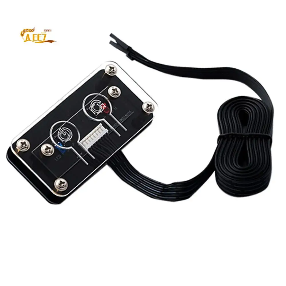 AEE7-Desktop-Computer-Schalter, externer Netzschalter, Netzschalter + Neustart-Taste, PC-Gehäuse, Netzteil-Taste, 60 cm