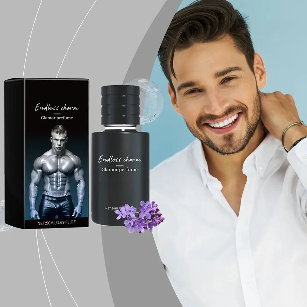 50ml cupido charme toilette para homem, perfume de longa duração, fragrâncias de colônia de hipnose aromas aprimorados perfume de feromônio