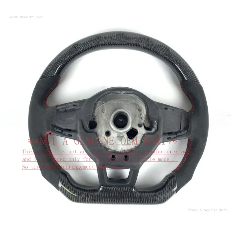 For Volkswagen Golf MK7 GTI Rline R Style Led Racing Carbon Fiber Steering Wheel Modification Horn Cover Horn Shell