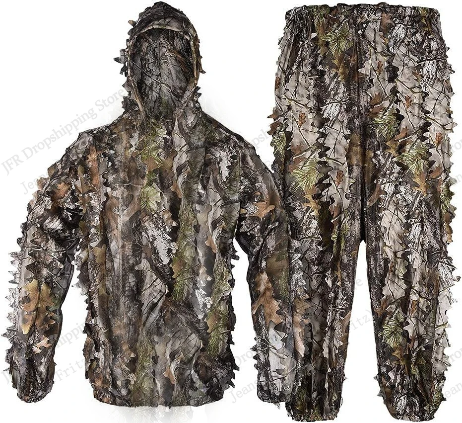 Leafy Camouflage Hoodie Set Hu - Outdoor Hunting Pants Women review and price