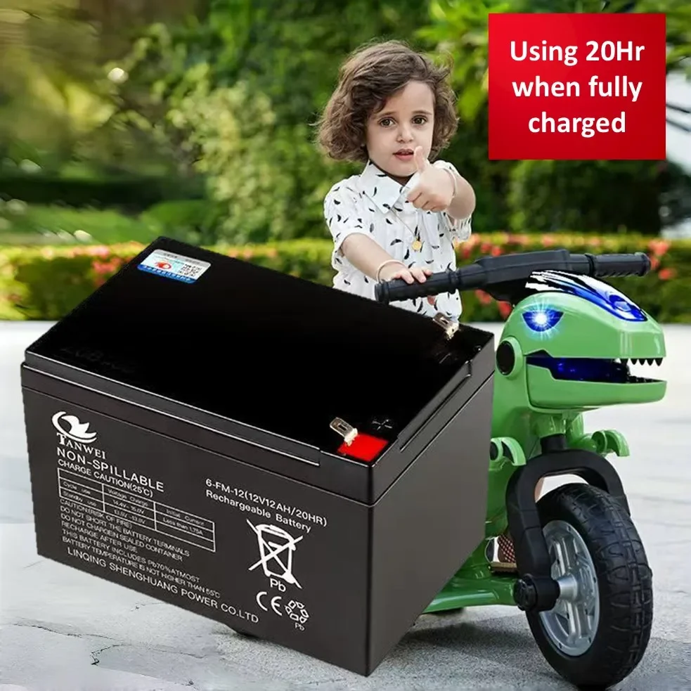 Children Toy Car Battery 6V 12V 5Ah 12Ah Battery for UPS Backup Uninterruptible Power Supply Electronic Scale Solar power system