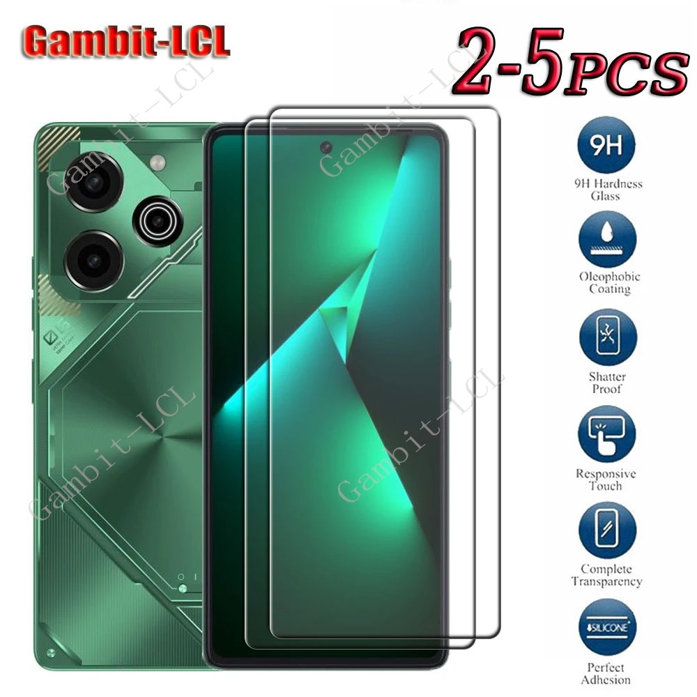 واقي شاشة من الزجاج المقسى ، 9 ساعات عالية الدقة ، لـ tecno pova 6 pro 5g-inch ، pova6 6pro li9
