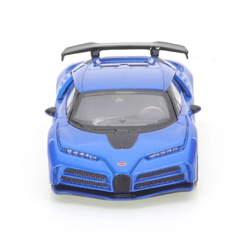 JKM-Bugatti Centodieci Diecast carro esportivo, brinquedo de simulação de liga, modelo azul, presentes para amigos e meninos, 2019, 1:64