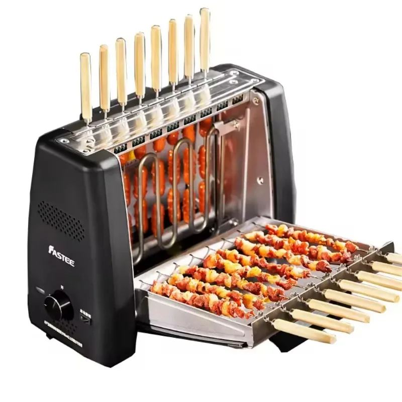 Electric 16 Skewers Stainless Steel Kebab Maker - Lamb Meat Skewers, Picnic Camping Outdoor Grill