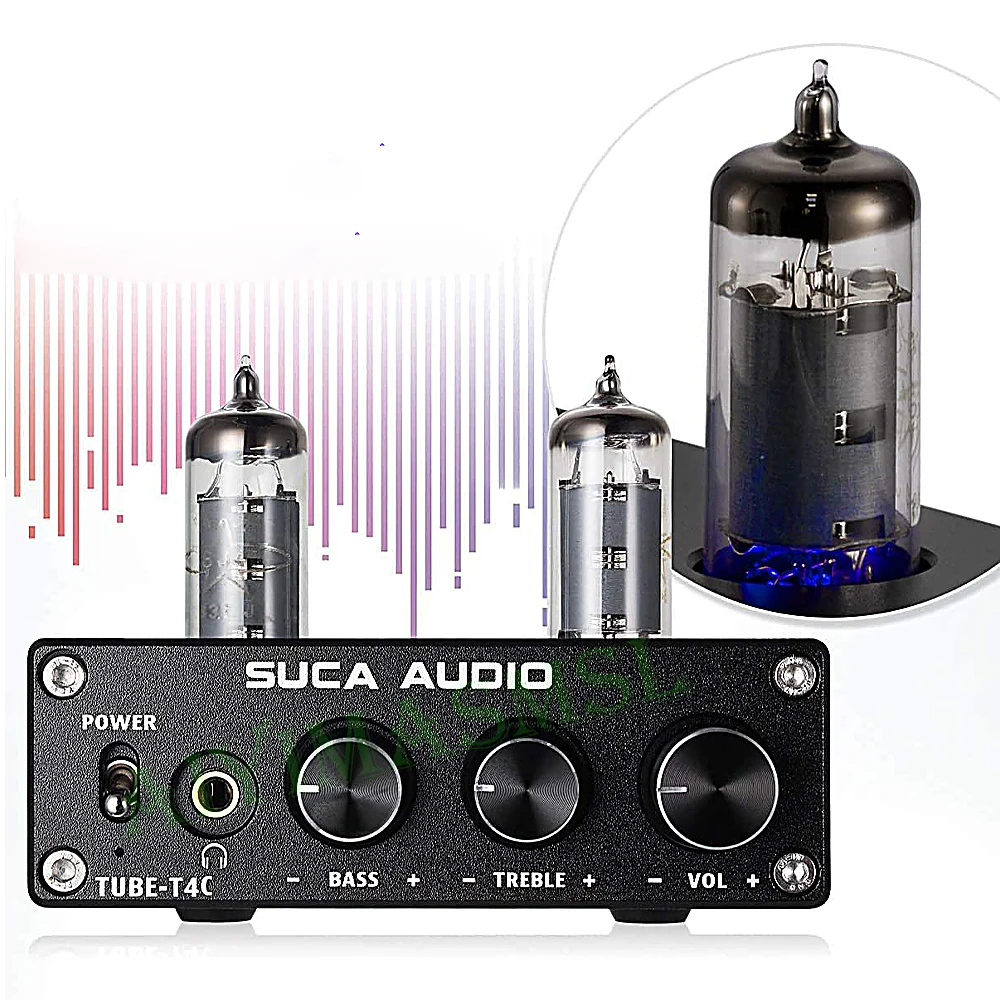 Aiyima smsl alta fidelidade 2.0 100w bluetooth 5.0 tubo de vácuo amplificador casa fone ouvido amp áudio
