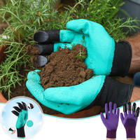 Gardening Gloves with Claws Tools Waterproof Anti-Puncture Anti-Slip for Digging Planting Durable Dirt Work Gloves for Outdoor