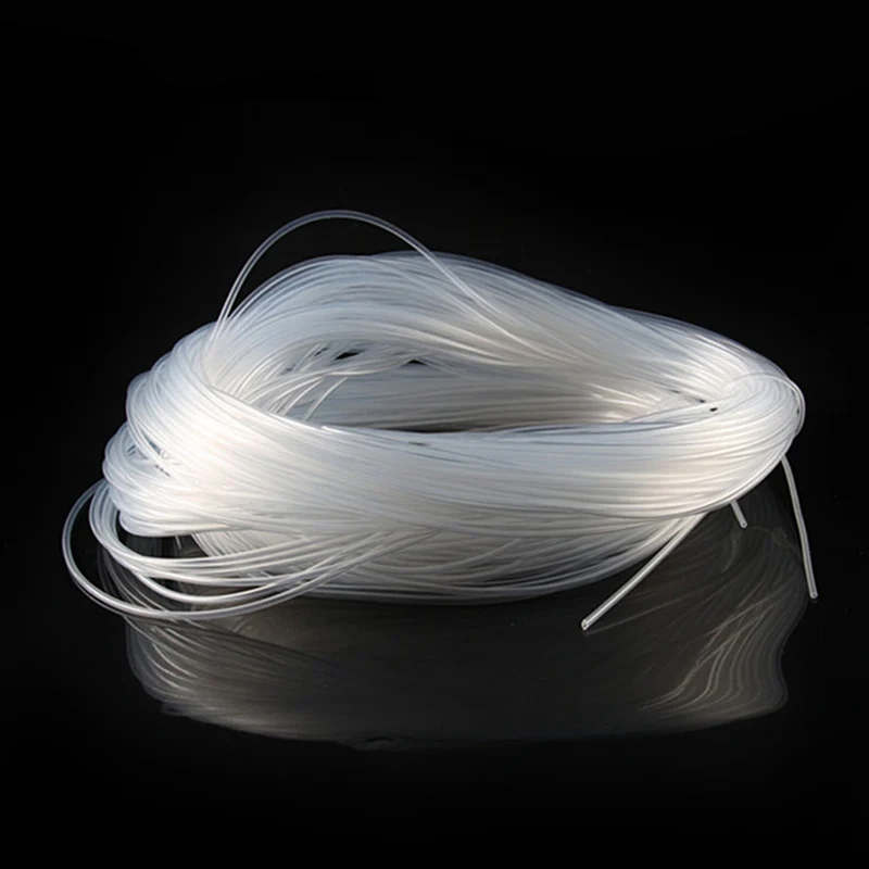 

10 м/лот пищевая силиконовая трубка — внутренний диаметр 0,3–2 мм, прозрачная, термостойкая и гибкая для медицинского, лабораторного и пищевого использования