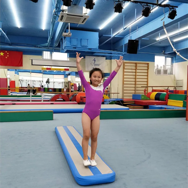 HIBADOU 5*0.4*0.2m ยิมนาสติก Air BALANCE Beam Inflatable การฝึกอบรม MAT Air ชั้น