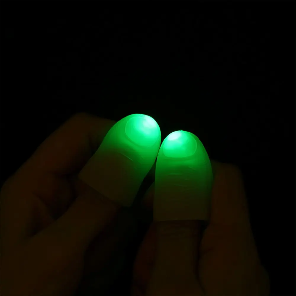 Party Appearing Light 2Pcs Close Up Thumbs Fingers Trick Magic Light Finger Lights