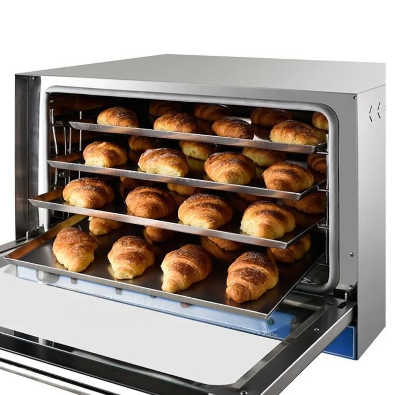 DK1  Commercial Bakery Oven 4 Trays Countertop Electric Baking Steam Convection Oven For Bread Tart Biscuit