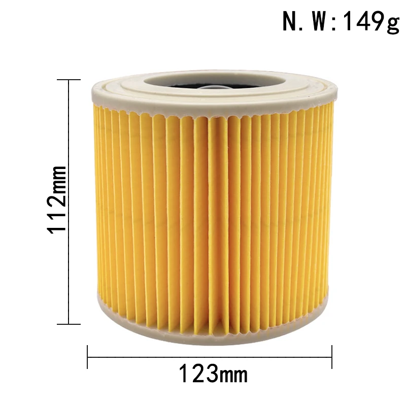 Replacement Parts For Karcher WD2250 WD3200 MV2 MV3 WD3 WD2 WD Series Cleaning Vacuum Accessories HEPA Cartridge Filter