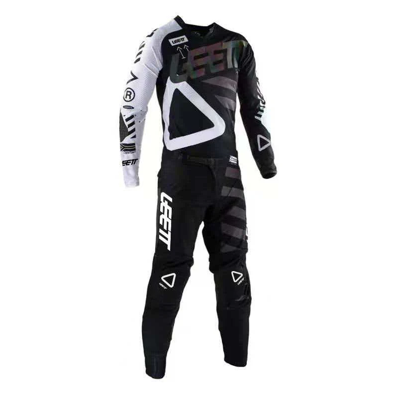 NEW 2026 LEETT MOTO enduro motocross gear set mx jersey pants green motorbike clothing mtb carracing suit Off Road equipment view 4