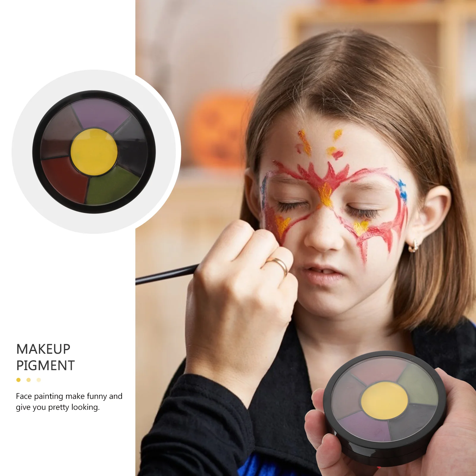 Halloween Paint Body Makeup Pigment Black White Cream Wound Effect Painting for Major Child